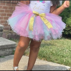 Unicorn rainbow tutu